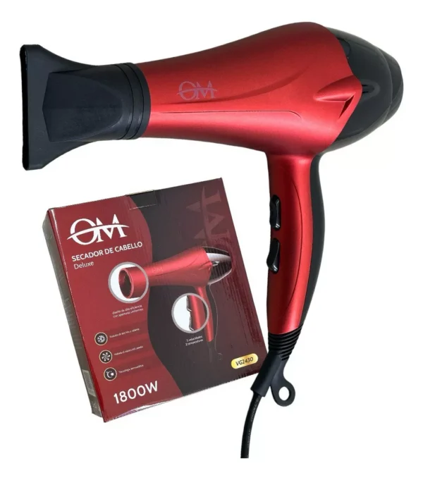 SECADOR DE PELO DELUXE OM 1800W