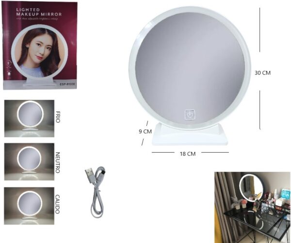 ESPEJO LED GRANDE 91048
