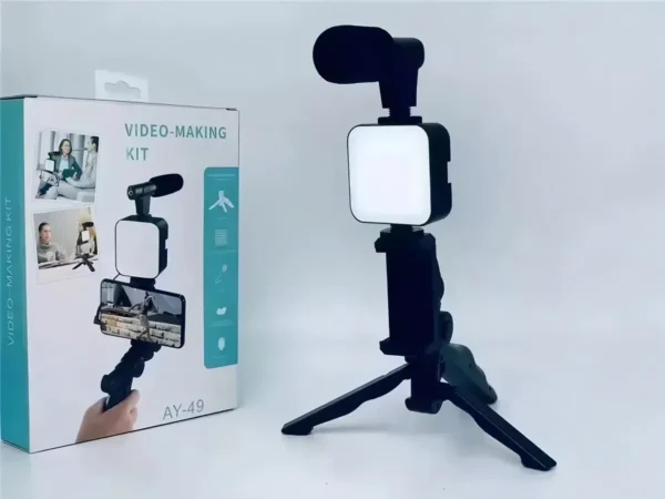 Estabilizador Para Celular C/ Luz Microfono Y Control Remoto