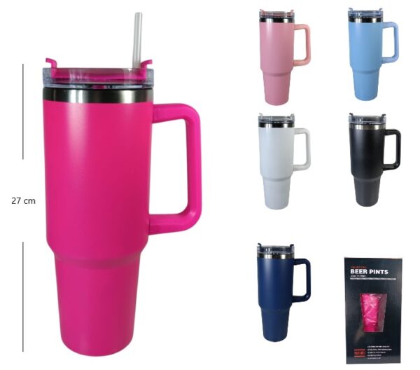 VASO TERMICO CON SORBETE 1200ML