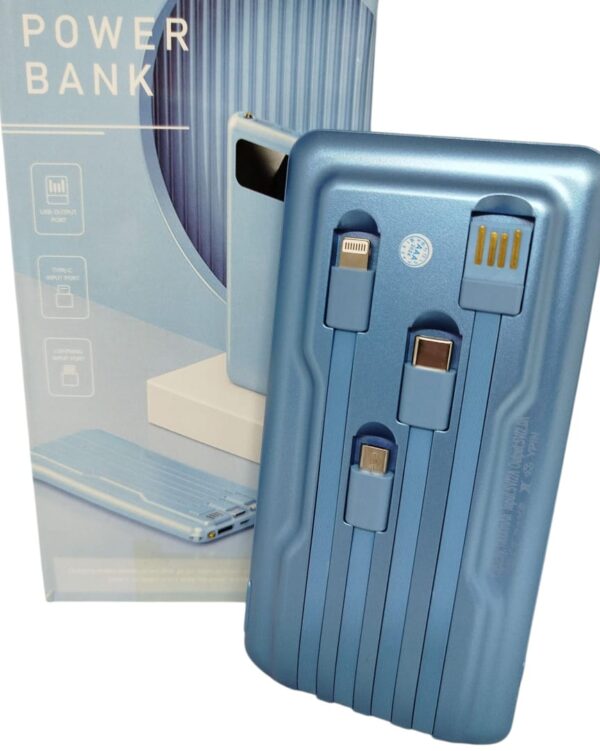 POWER BANK DE 10000 mAh CON FICHA LIGHTNING-C-USB