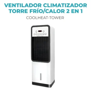CALEFACTOR TORRE INTELIGENTE FRÍO/CALOR 2 en 1 1800W CON TANQUE 5L