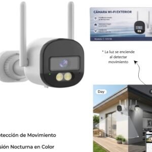 CAMARA IP FIJA EXTERIOR C/ WIFI IP66